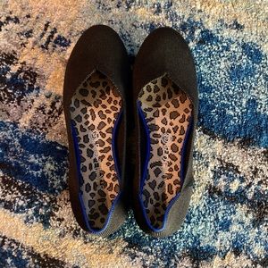 Rothy’s Black Rounded Toe Flats